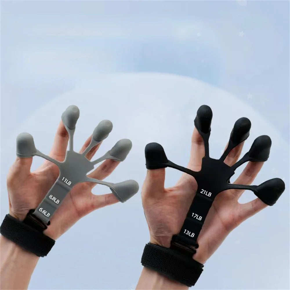 5-Finger Silicone Finger Trainer- Strengthen, Stretch & Soothe Your Hands - BudgetSpender