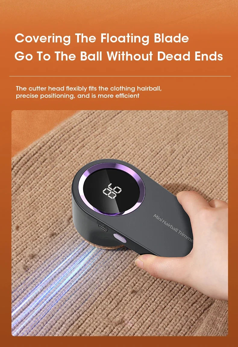 LED Digital Electric Lint Remover – Efficient Fabric Shaver for Clothes, Sweaters, and More - BudgetSpender