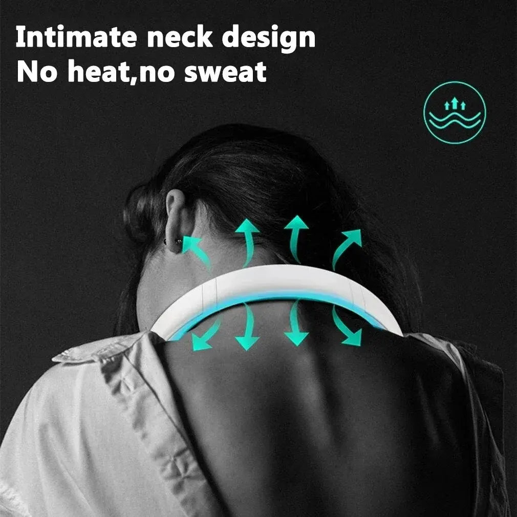 Portable Bladeless Neck Fan – Hands-Free Cooling, Anytime, Anywhere - BudgetSpender