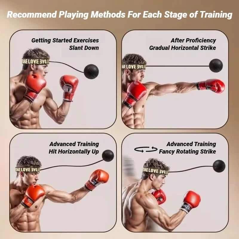 MMA Boxing Speed Ball – Head-Mounted Reflex Trainer for Muay Thai, Fitness & Coordination - BudgetSpender