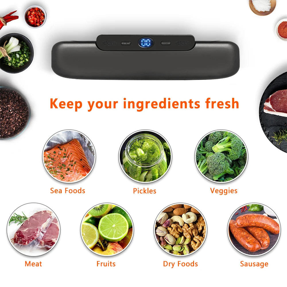 Vacuum Sealer Food Packaging Machine-With Free 10pcs Vacuum bags - BudgetSpender