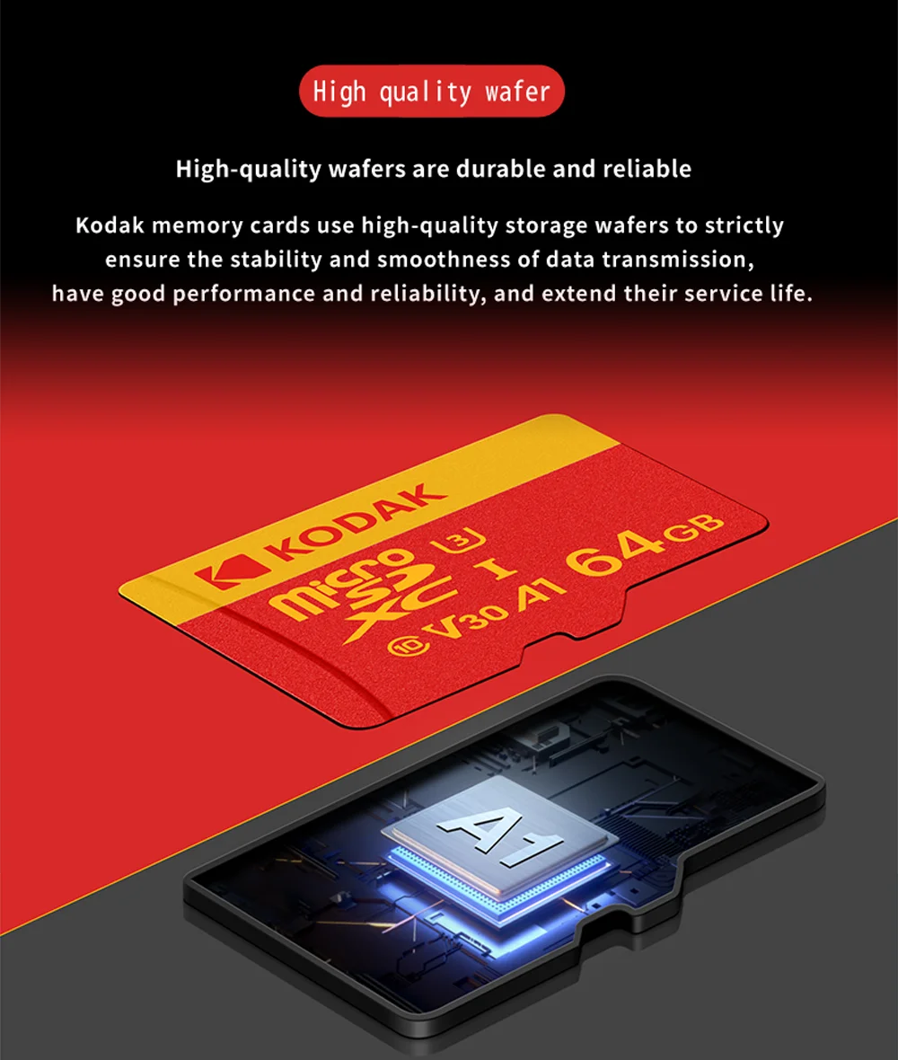 Kodak U3 High-Speed Micro SD Card – 100MB/s Fast Storage for 4K Video - BudgetSpender