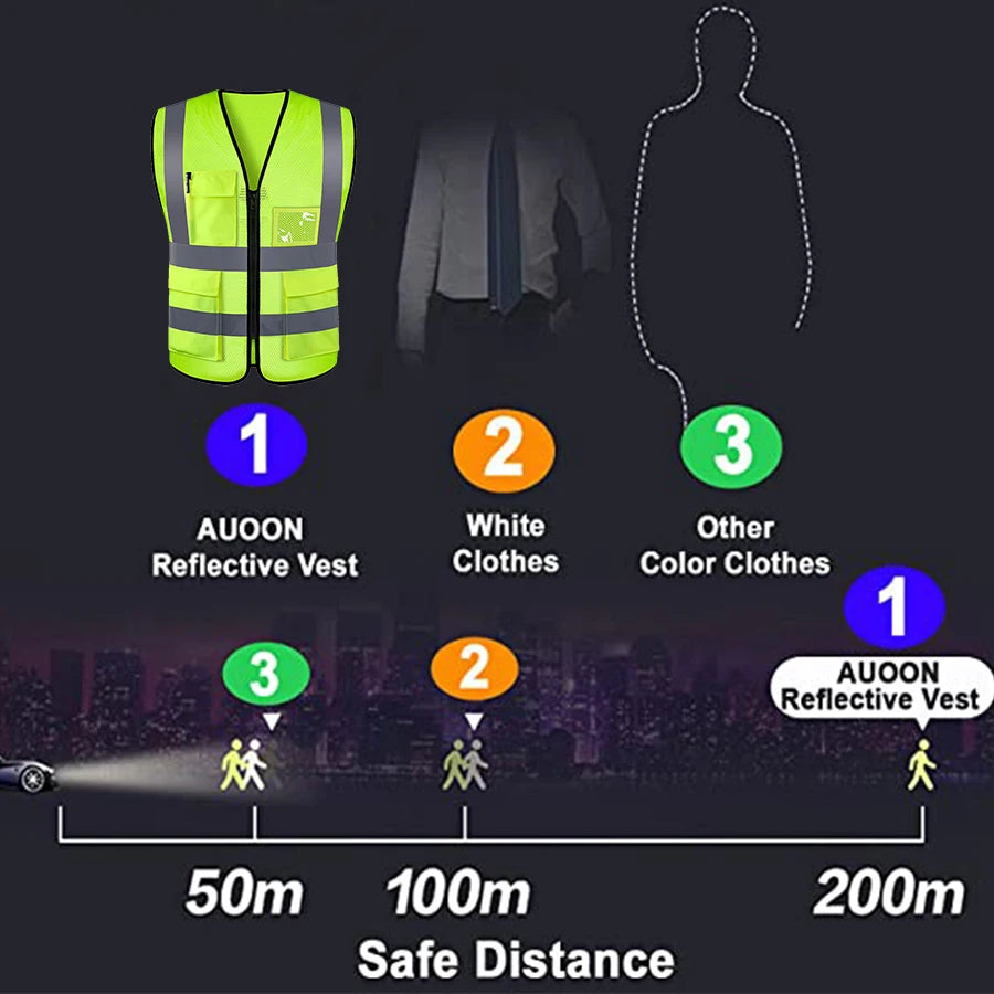 Adjustable Reflective Safety Vest - BudgetSpender