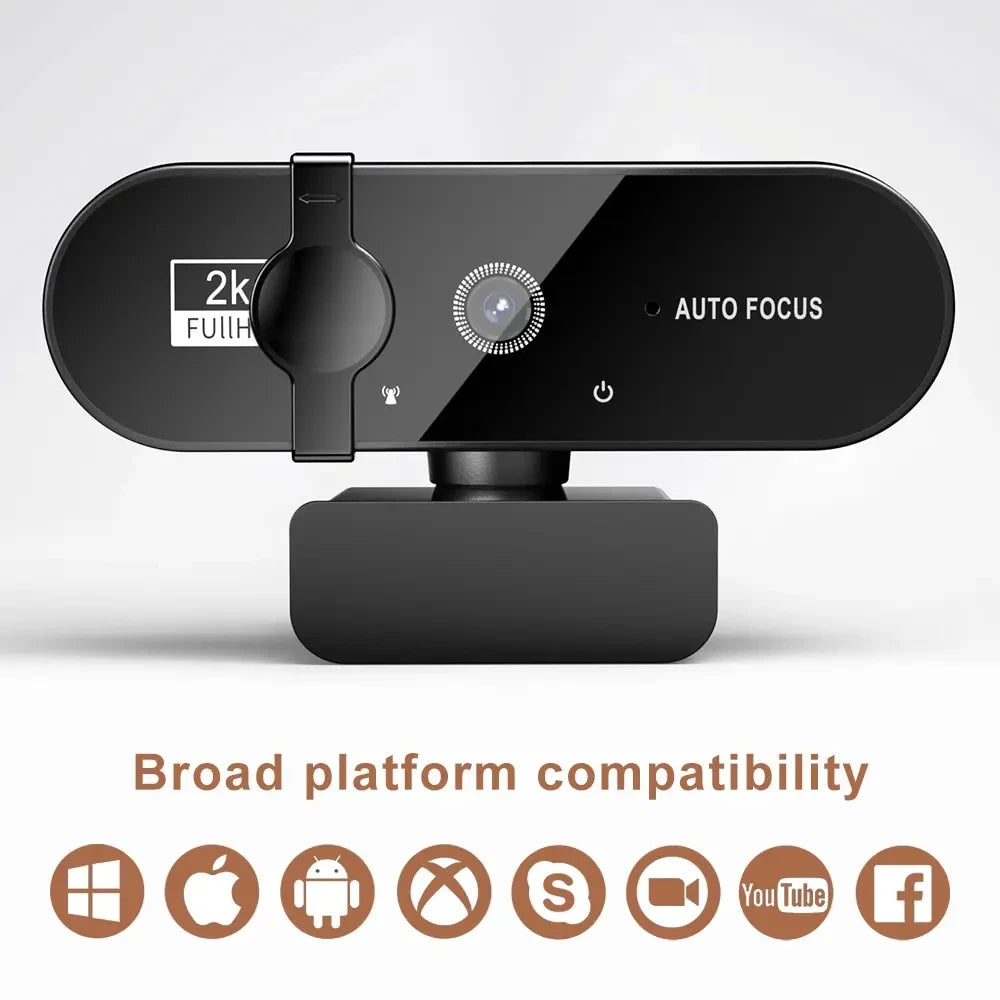 4K Webcam with Microphone – High-Quality Video & Audio for PC and Laptop - BudgetSpender