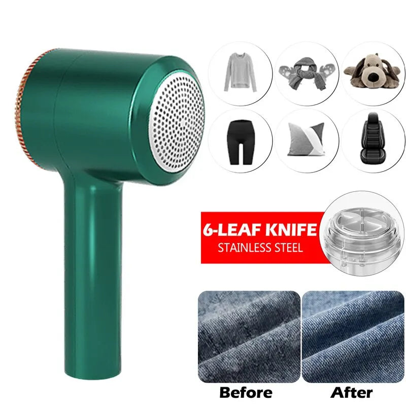 USB Rechargeable Lint Remover – Electric Fabric Shaver for Clothes & Sweaters - BudgetSpender
