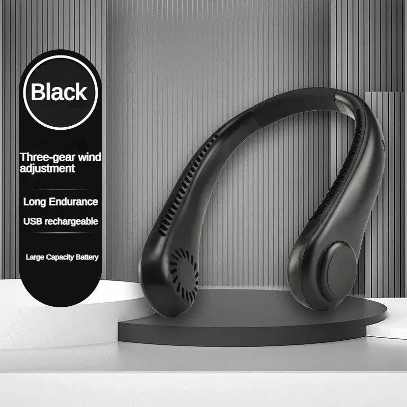 Portable Bladeless Neck Fan – Hands-Free Cooling, Anytime, Anywhere - BudgetSpender