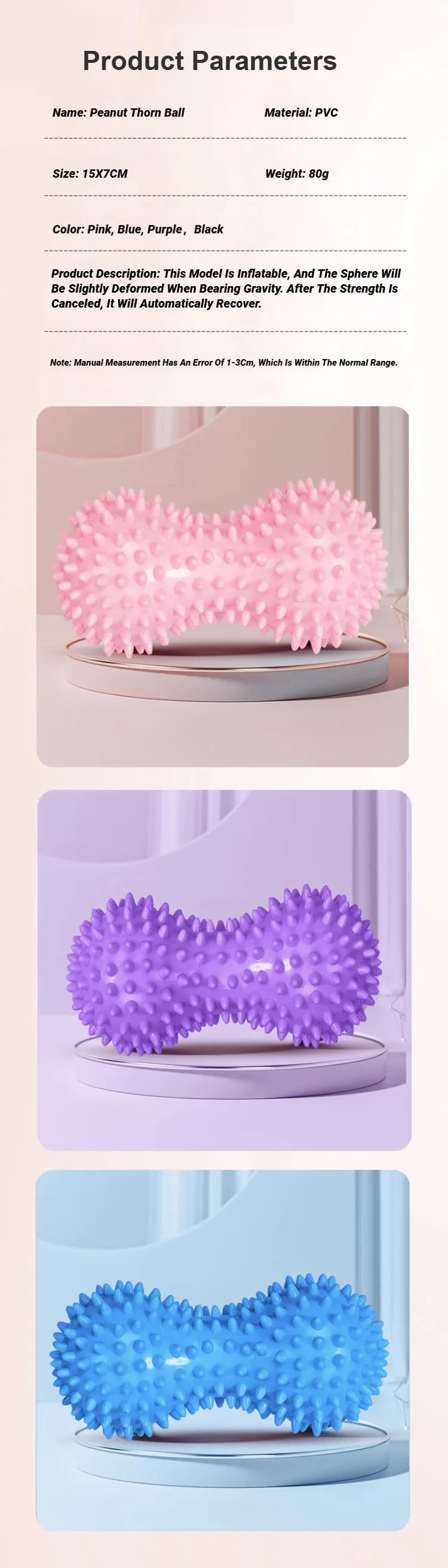 Spiky Peanut Massage Ball – Relieve, Relax, Recover - BudgetSpender