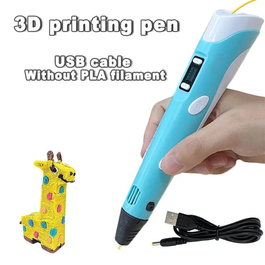 USB Rechargeable 3D Printing Pen – Create Stunning 3D Art with Ease - BudgetSpender