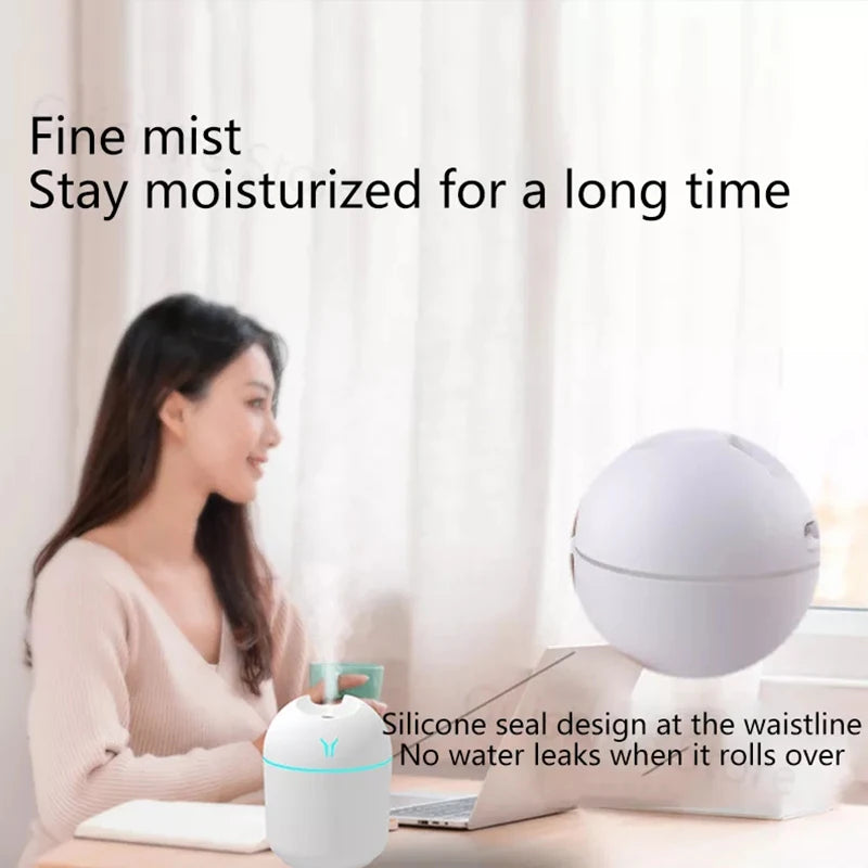 250ML Mini Aroma Diffuser USB Essential Oil Humidifier with LED Lamp - BudgetSpender