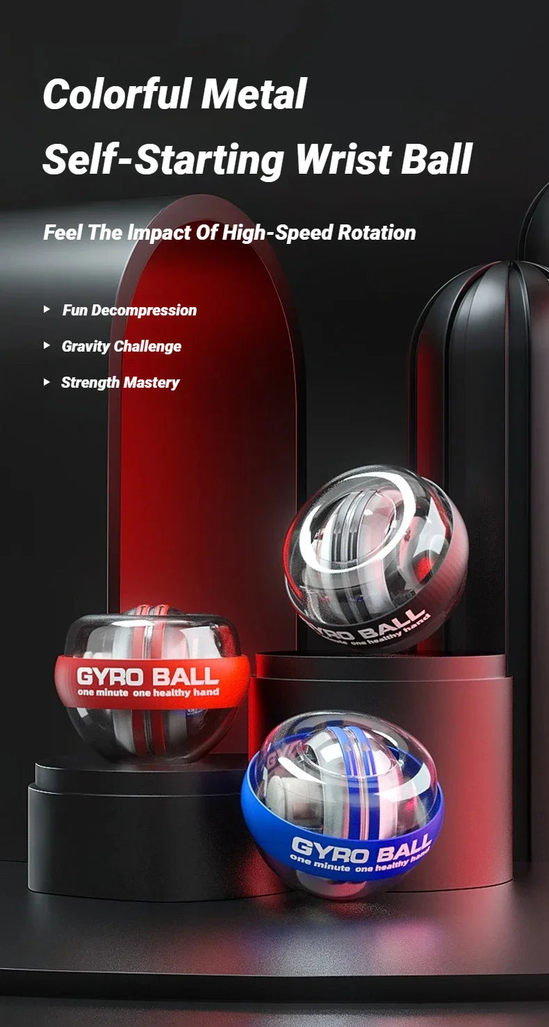 Gyroball Powerball Wrist & Forearm Exerciser – Strengthen Grip & Boost Muscle Control - BudgetSpender