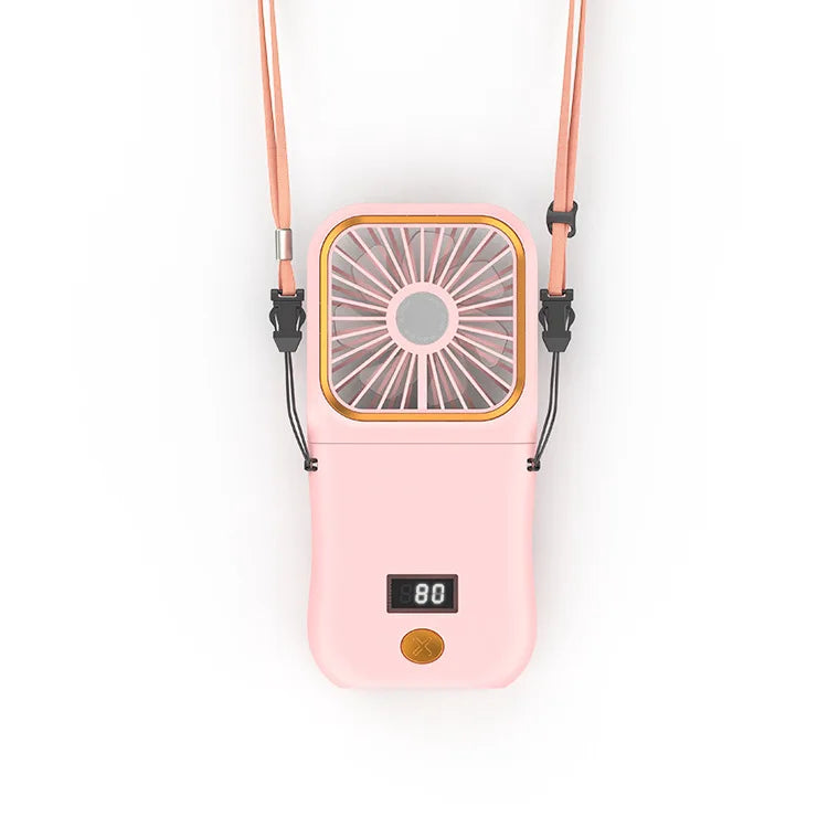 Mini Portable Hanging Neck Fan – Hands-Free Cooling Anywhere You Go - BudgetSpender
