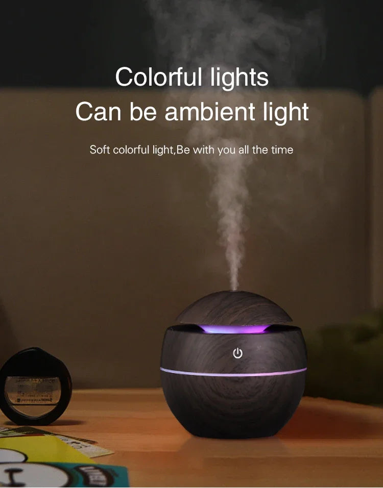 USB Mini Aroma Humidifier with LED & Essential Oil Diffuser - BudgetSpender