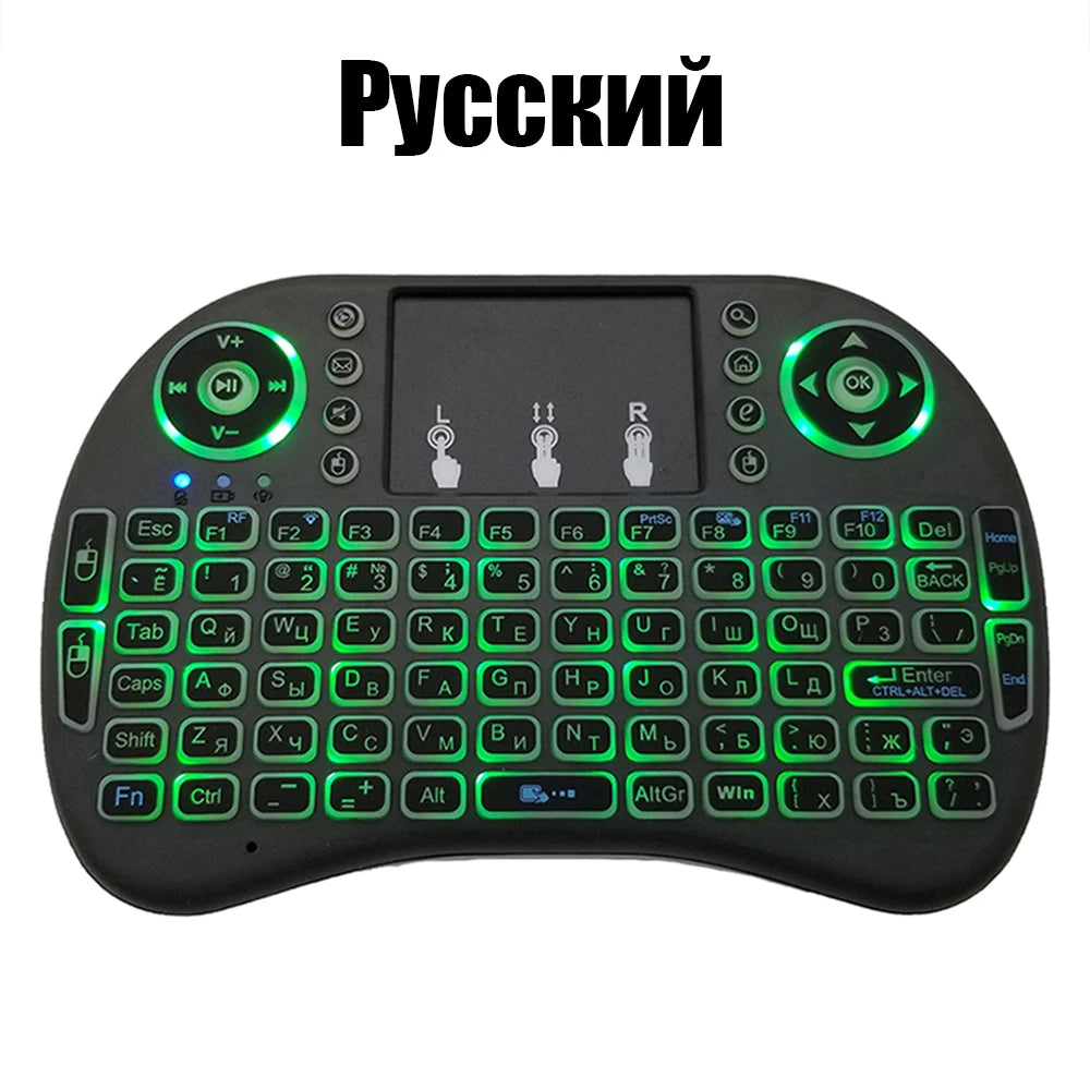 2.4G Air Mouse with Touchpad Keyboard i8 - BudgetSpender