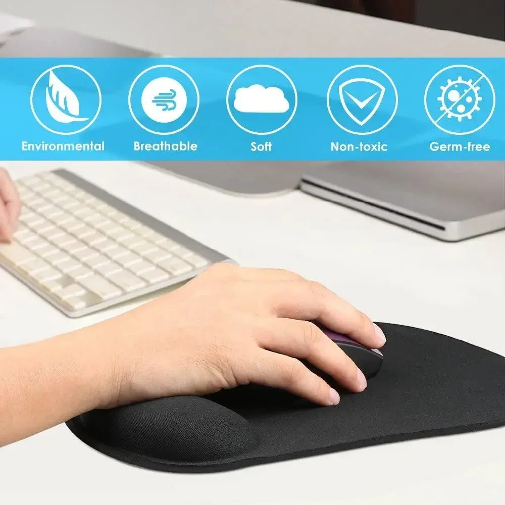 Ergonomic Wrist Rest Mouse Pad – Comfortable Support for PC & Laptop - BudgetSpender