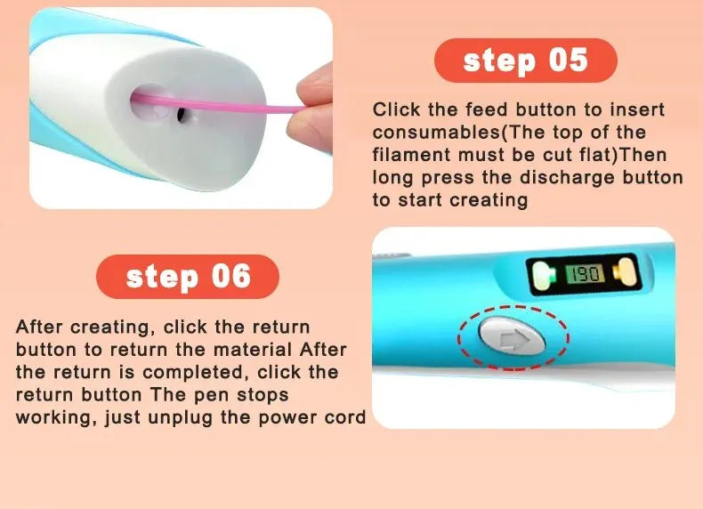 USB Rechargeable 3D Printing Pen – Create Stunning 3D Art with Ease - BudgetSpender