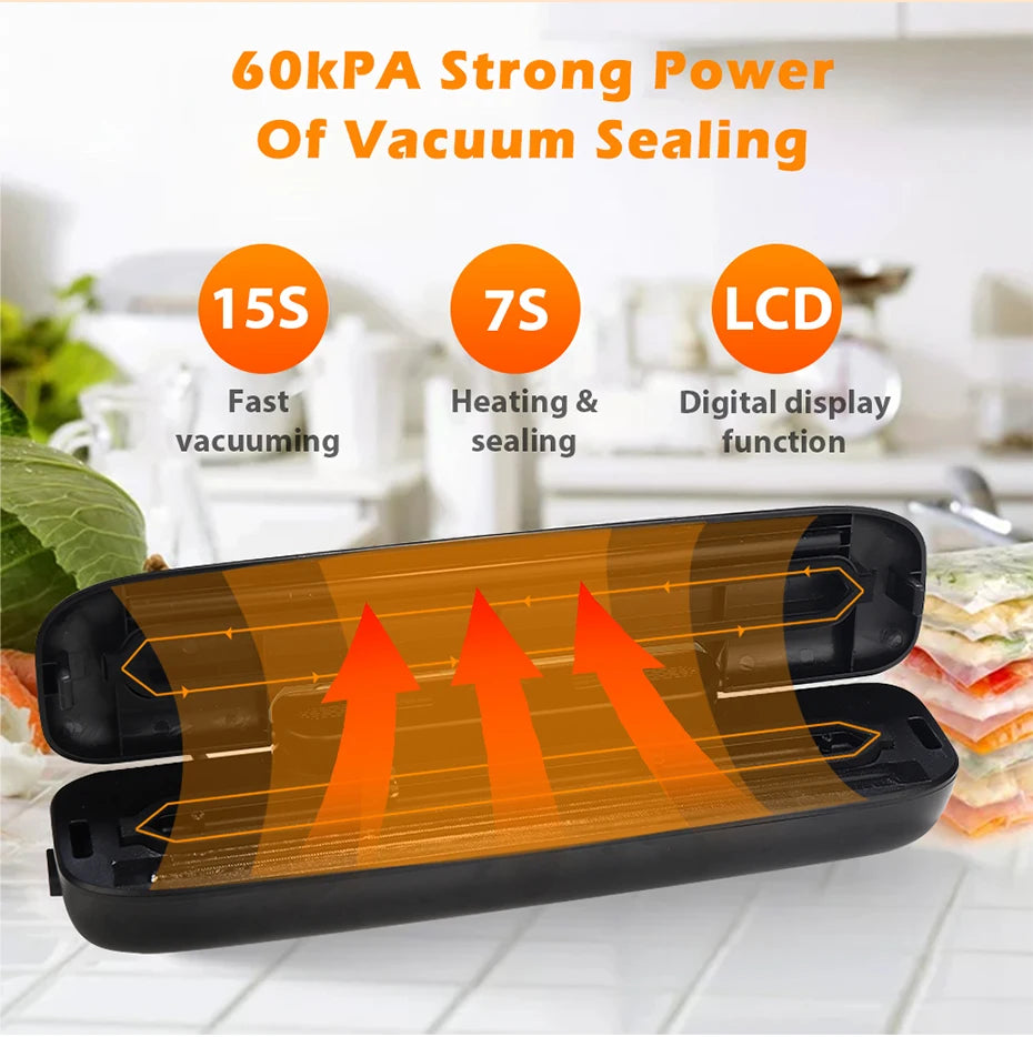 Vacuum Sealer Food Packaging Machine-With Free 10pcs Vacuum bags - BudgetSpender