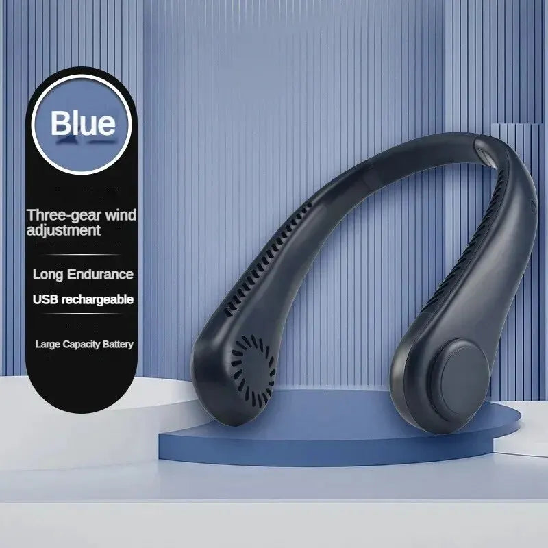 Portable Bladeless Neck Fan – Hands-Free Cooling, Anytime, Anywhere - BudgetSpender