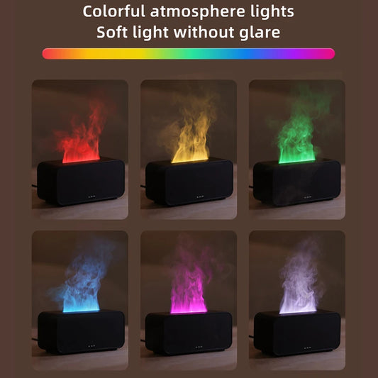 Mini Aroma Diffuser & Humidifier with LED Flame Light - BudgetSpender