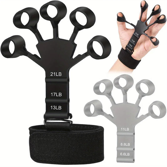 5-Finger Silicone Finger Trainer- Strengthen, Stretch & Soothe Your Hands - BudgetSpender
