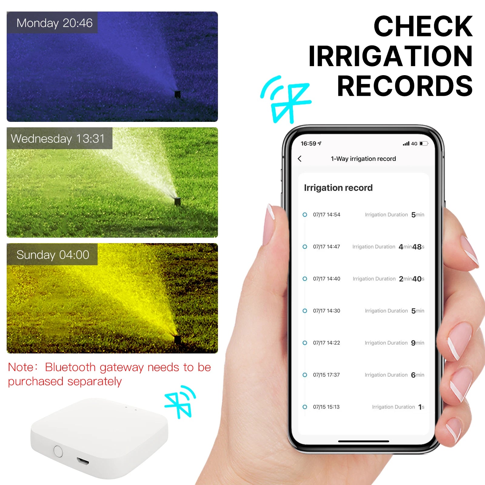 MOES Bluetooth Value Smart Garden Sprinkler Water Timer by 2 Way Rain Delay Filter Programmable Automatic Irrigation Controller - BudgetSpender