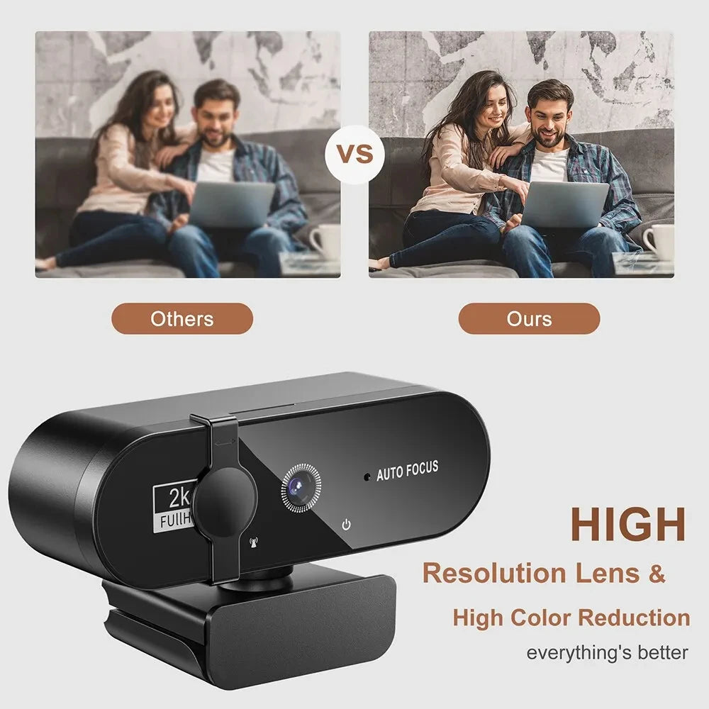4K Webcam with Microphone – High-Quality Video & Audio for PC and Laptop - BudgetSpender