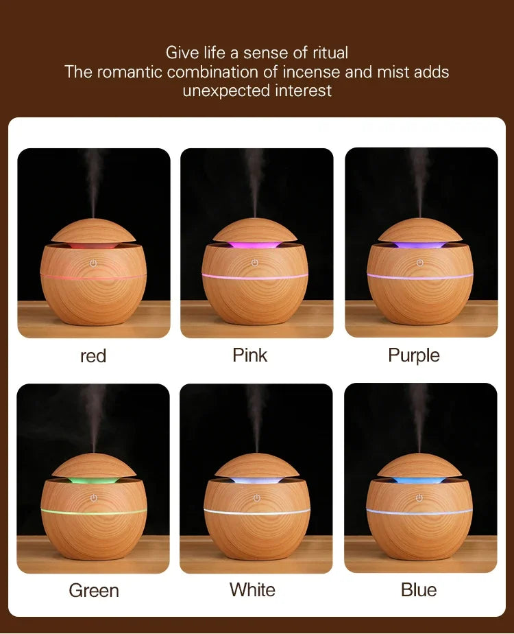 USB Mini Aroma Humidifier with LED & Essential Oil Diffuser - BudgetSpender