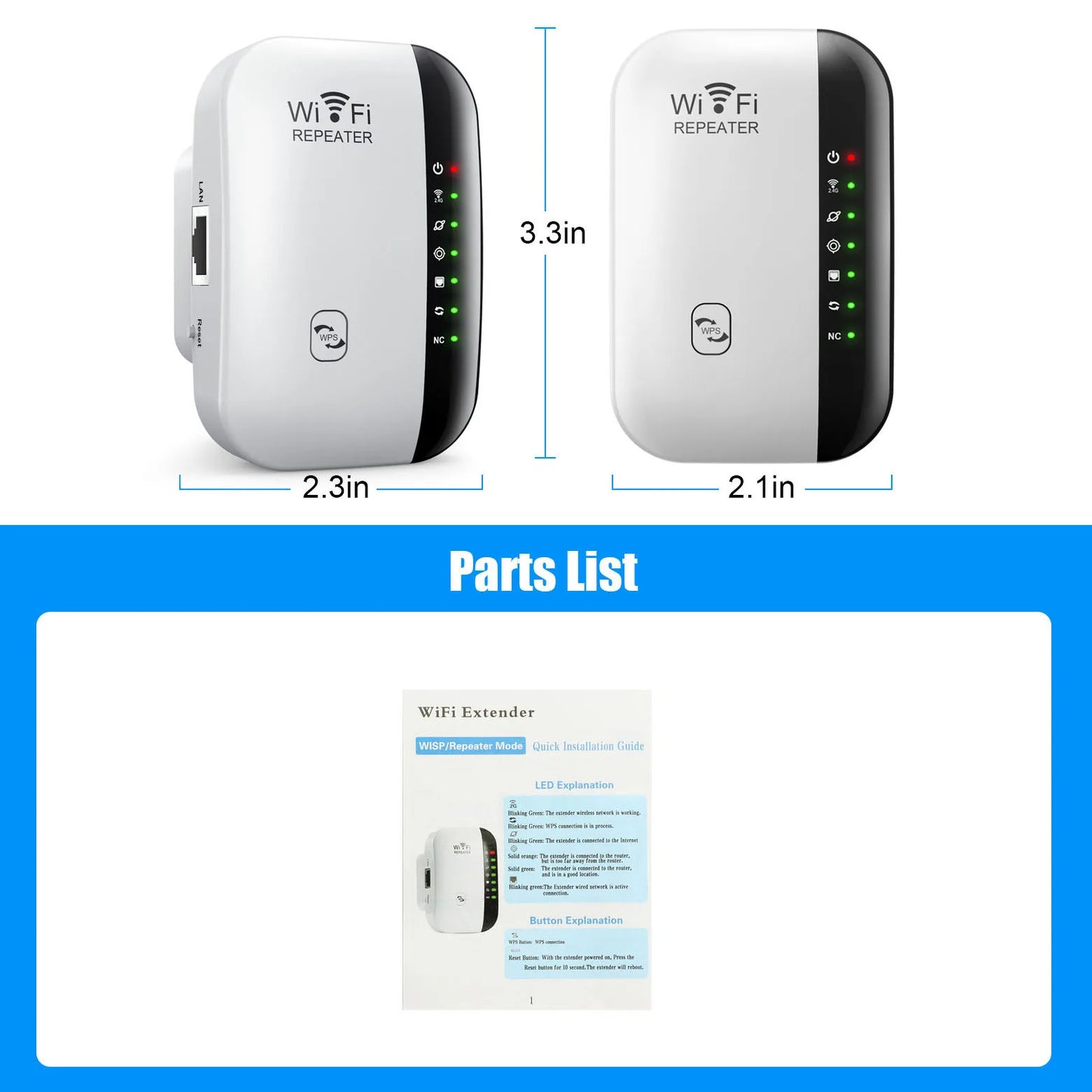 Wireless WiFi Repeater 300Mbps – WiFi Extender & Booster - BudgetSpender