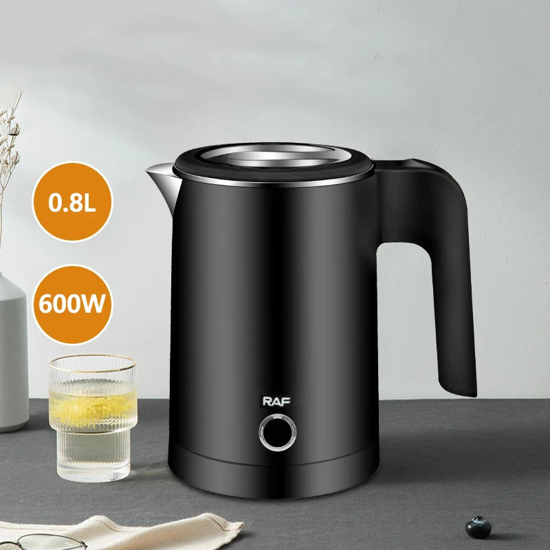 0.8L Stainless Steel Portable Electric Kettle – Travel Water Boiler for Tea & Coffee - BudgetSpender