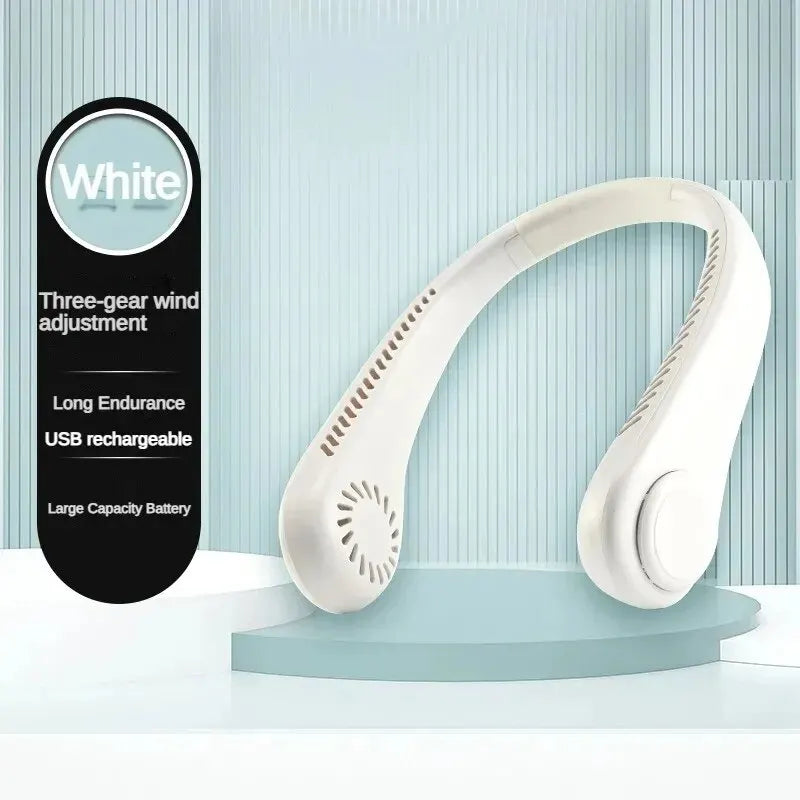 Portable Bladeless Neck Fan – Hands-Free Cooling, Anytime, Anywhere - BudgetSpender