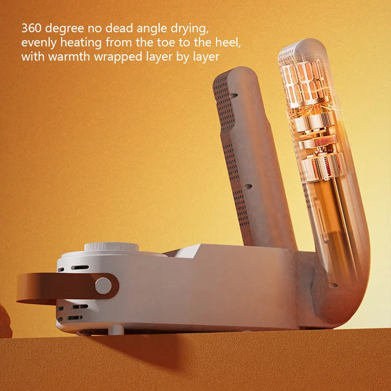 Folding Shoe Dryer – 150W, Adjustable Timer, EU Plug - BudgetSpender