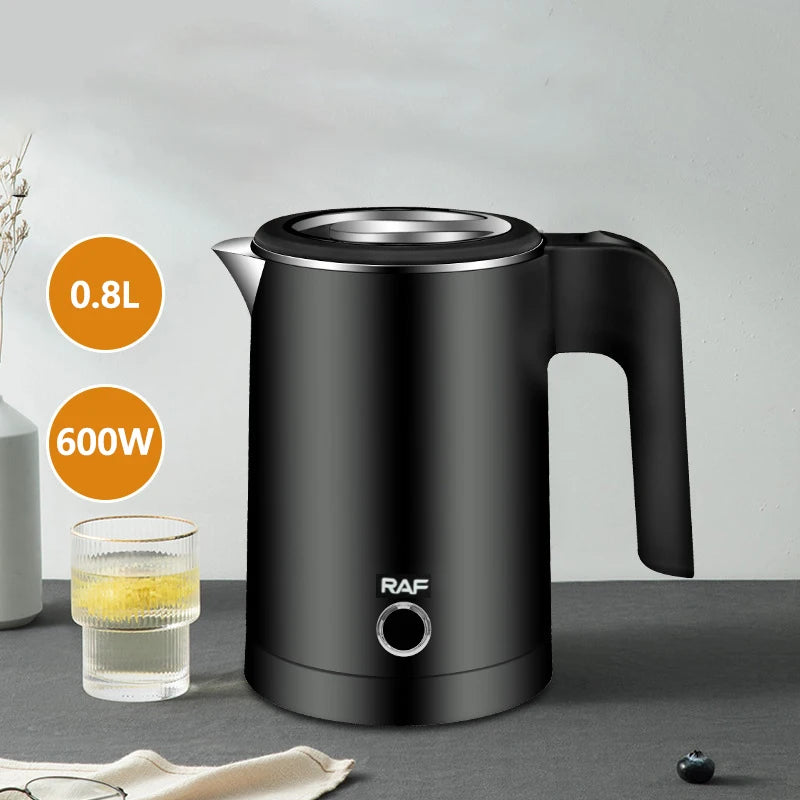 0.8L Stainless Steel Portable Electric Kettle – Travel Water Boiler for Tea & Coffee - BudgetSpender