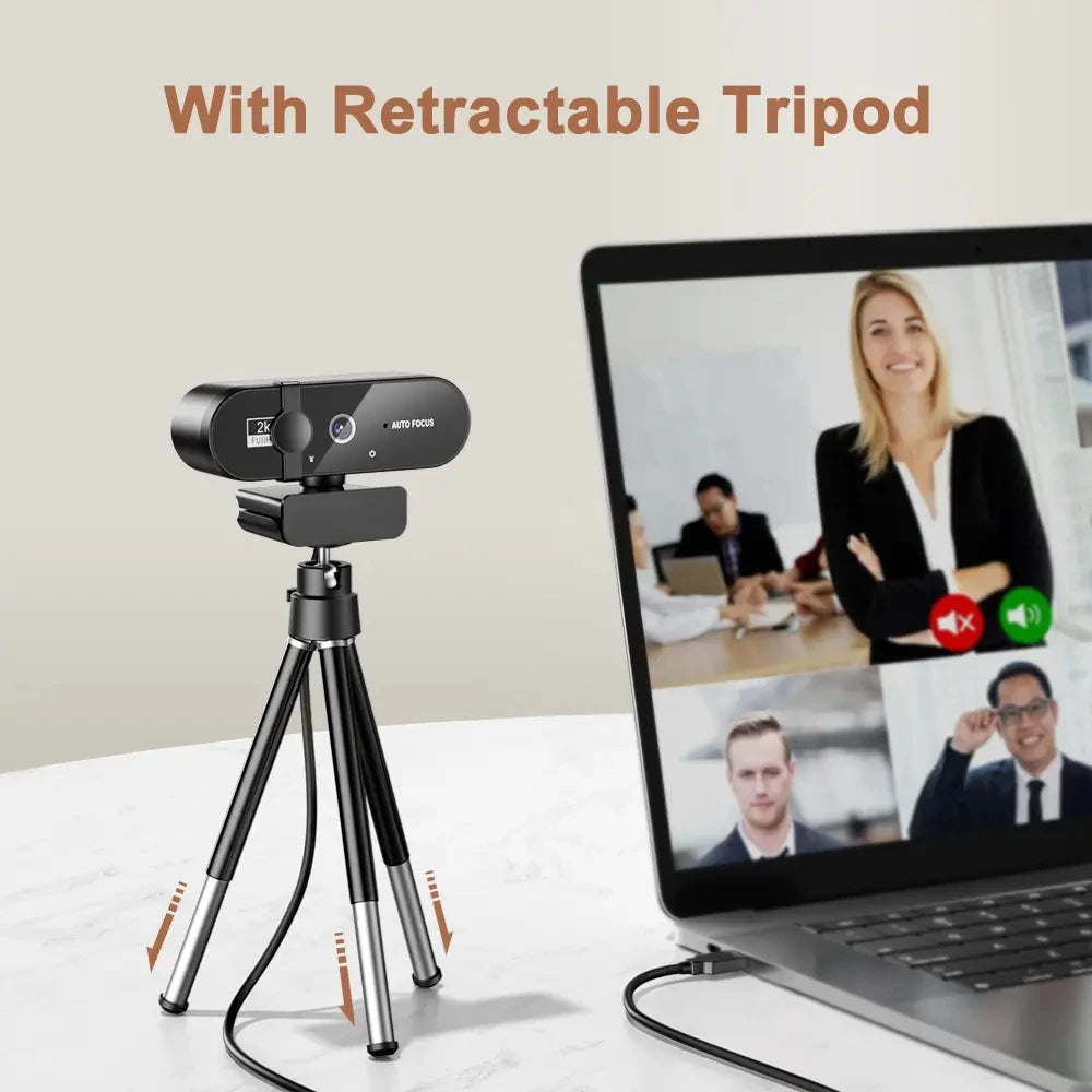 4K Webcam with Microphone – High-Quality Video & Audio for PC and Laptop - BudgetSpender