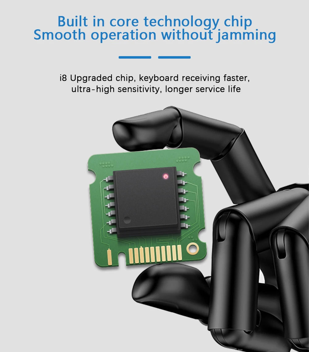 2.4G Air Mouse with Touchpad Keyboard i8 - BudgetSpender