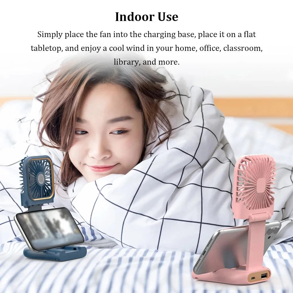 Mini Portable Hanging Neck Fan – Hands-Free Cooling Anywhere You Go - BudgetSpender
