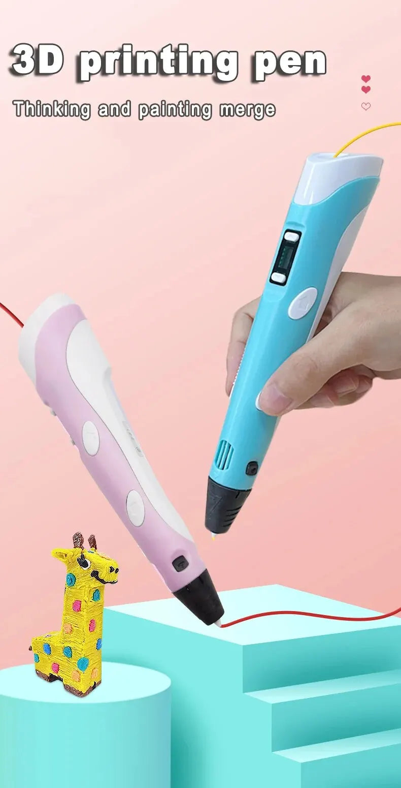USB Rechargeable 3D Printing Pen – Create Stunning 3D Art with Ease - BudgetSpender