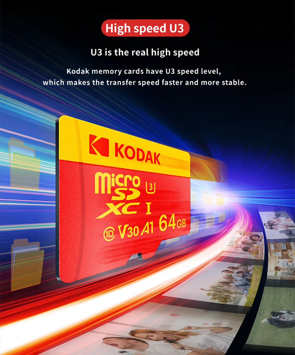 Kodak U3 High-Speed Micro SD Card – 100MB/s Fast Storage for 4K Video - BudgetSpender