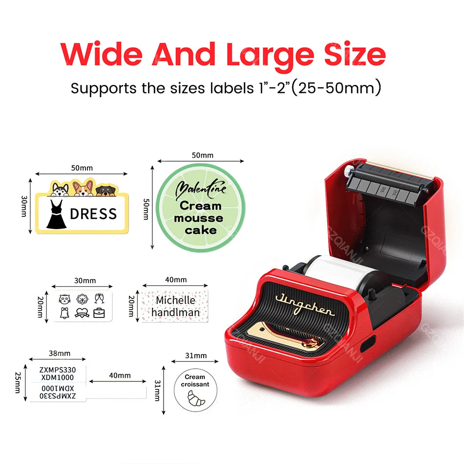 Niimbot B21/B1 Thermal Label Printer with 5 Roll Set - BudgetSpender