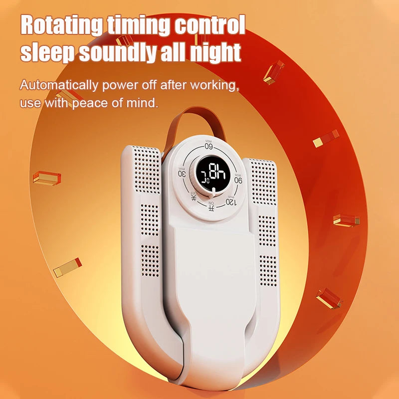 Folding Shoe Dryer – 150W, Adjustable Timer, EU Plug - BudgetSpender