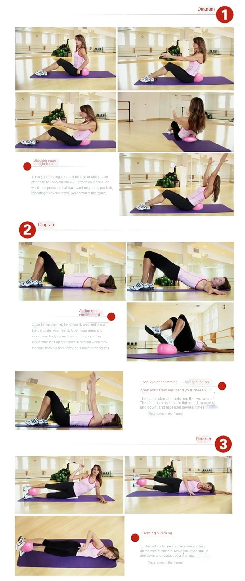 25CM Yoga Pilates Ball – Enhance Your Core & Flexibility - BudgetSpender