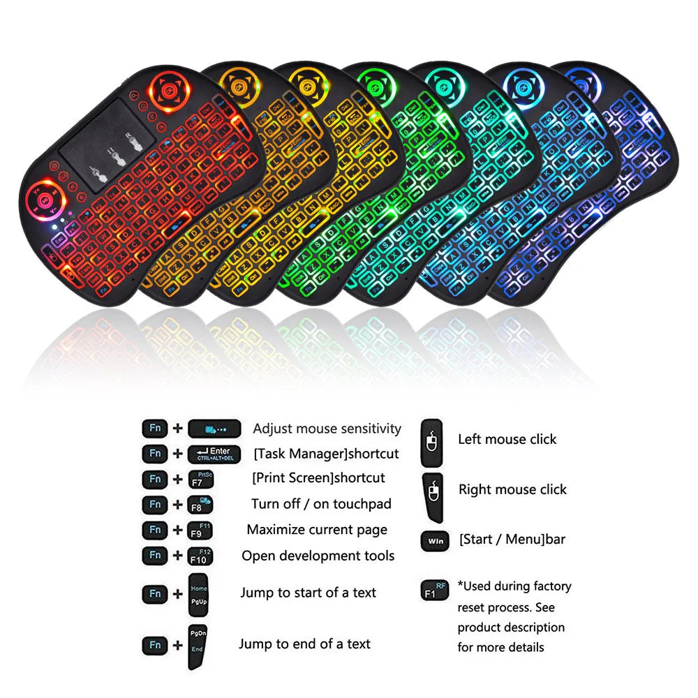 2.4G Air Mouse with Touchpad Keyboard i8 - BudgetSpender