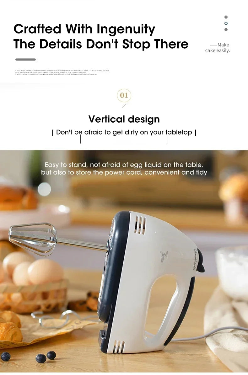 Handheld Electric Mixer for Eggs, Cream & Dough - BudgetSpender
