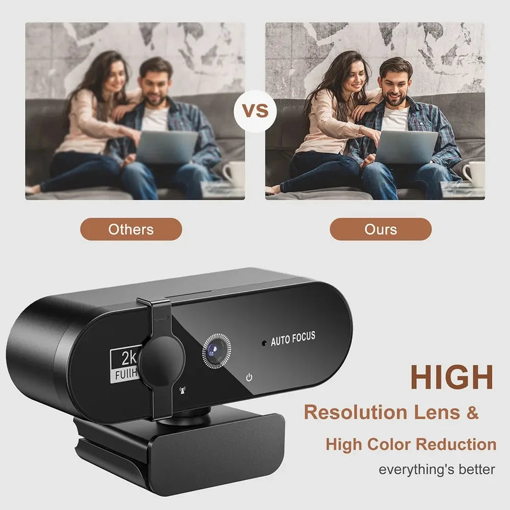 4K Webcam with Microphone – High-Quality Video & Audio for PC and Laptop - BudgetSpender