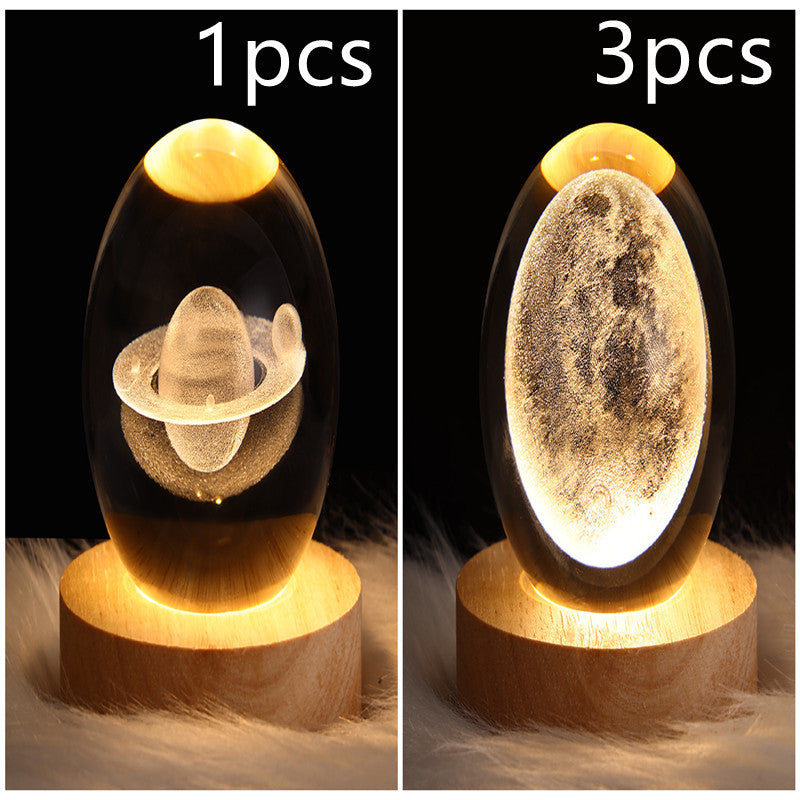 3D Crystal Night Light | Romantic Atmosphere Maker with Unique Designs - BudgetSpender