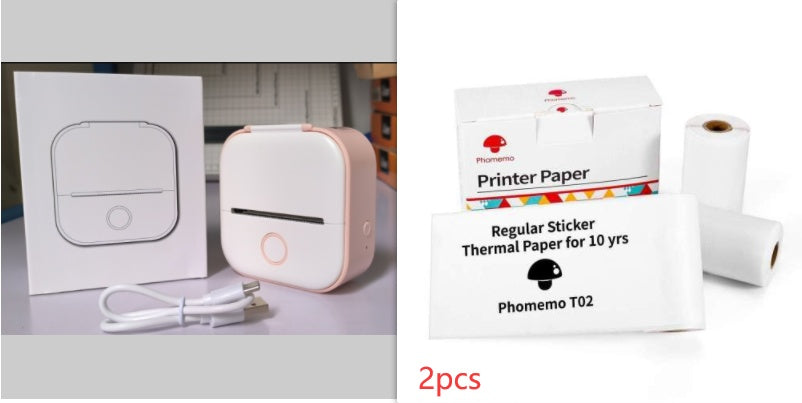 Mini Bluetooth Thermal Label Printer – Portable Sticker & Photo Printer - BudgetSpender