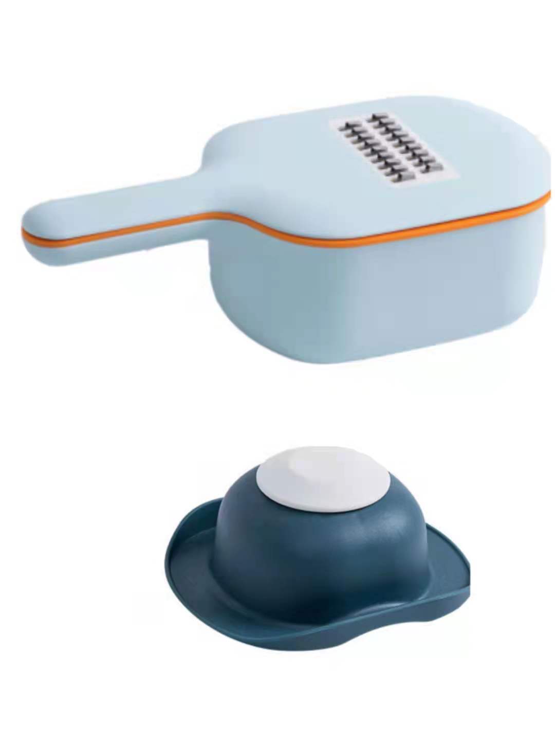 4-in-1 Vegetable Cutter with Hand Protection & Draining Basket – Multi-Function Kitchen Tool - BudgetSpender