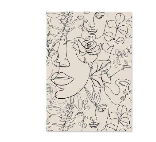 Luxuxry Boho Canvas Abstract Lines Home Decor - BudgetSpender