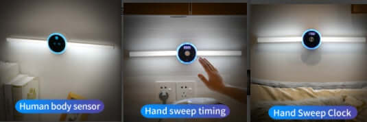Smart Cabinet Light – Timer, Clock & Motion Sensor in One