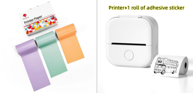 Mini Bluetooth Thermal Label Printer – Portable Sticker & Photo Printer - BudgetSpender