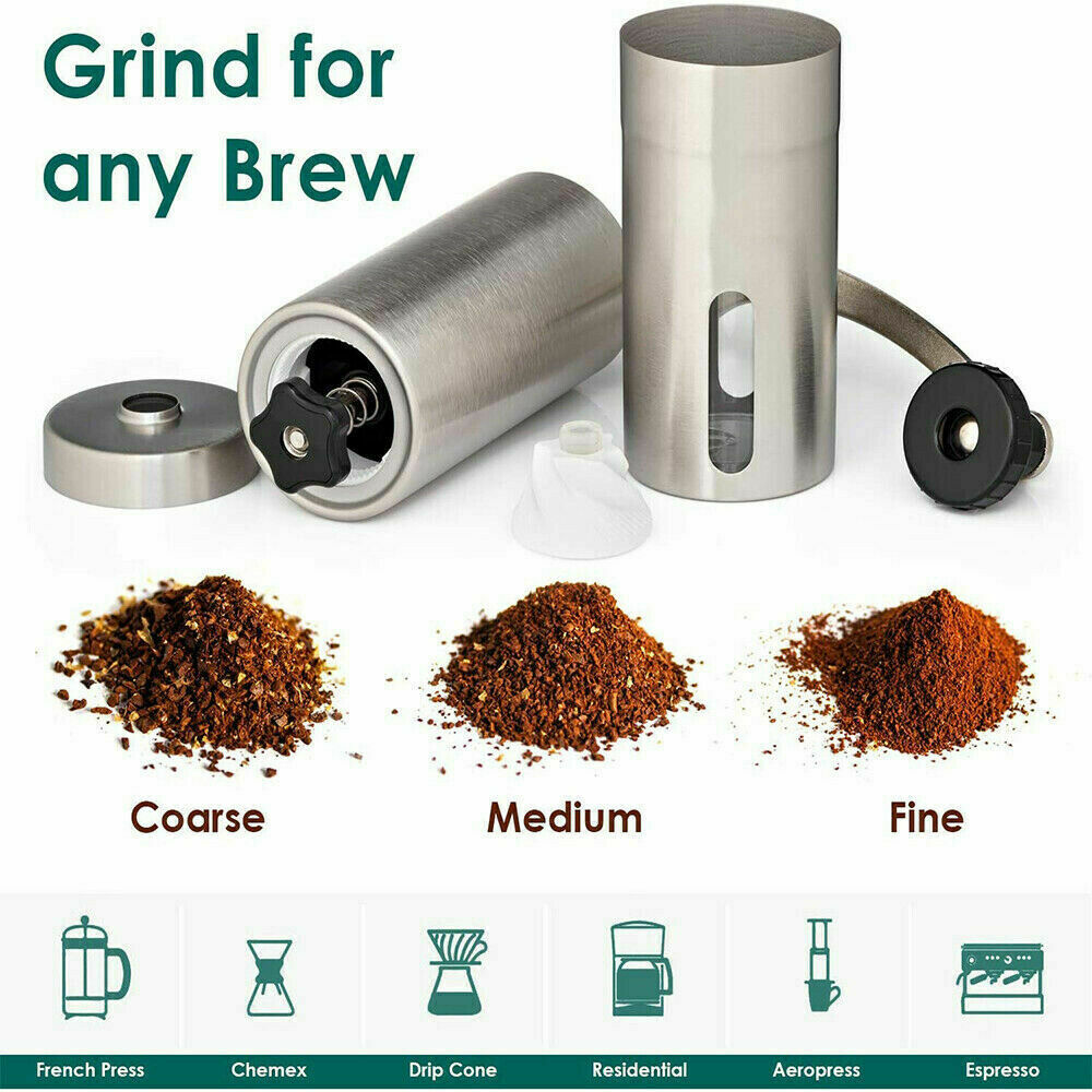 Manual Coffee Grinder – Premium Stainless Steel, Quiet, and Easy to Use - BudgetSpender