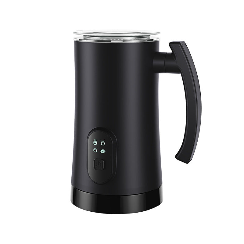 Automatic Stainless Steel Electric Milk Frother – Hot & Cold Whipping Machine for Coffee, Lattes & More - BudgetSpender